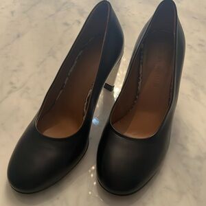 Clergerie black leather pumps, size 37